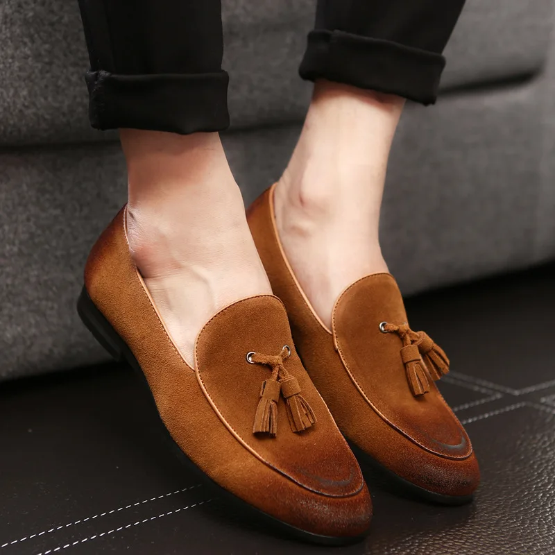 ERRFC New Arrival Brush Color Red Casual Loafer Shoes Men Slip On Round Toe Tassel Boat Shoes Grey Driving Shoes Leisure 37-48
ERRFC New Arrival Brush Color Red Casual Loafer Shoes Men Slip On Round Toe Tassel Boat Shoes Grey Driving Shoes Leisure 37-48