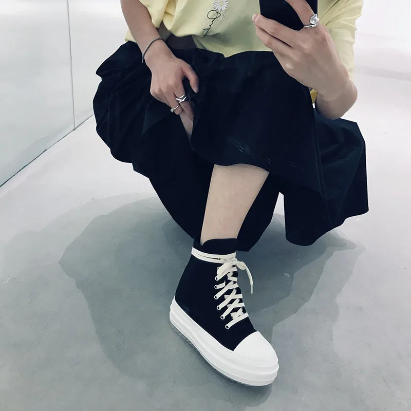 Prova Perfetto Flat Platform Women Sneakers Classics Cross-tied Thick Bottom Shoes Wearproof Shockabsorption Tenis Feminino
Prova Perfetto Flat Platform Women Sneakers Classics Cross-tied Thick Bottom Shoes Wearproof Shockabsorption Tenis Feminino