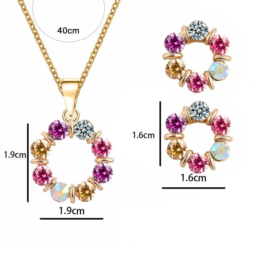 Necklace Colorful Rhinestone Round Women Pendant Necklace Earrings 2021 New Set for Party Daily Wear Graduation Wedding Birthday
Necklace Colorful Rhinestone Round Women Pendant Necklace Earrings 2021 New Set for Party Daily Wear Graduation Wedding Birthday