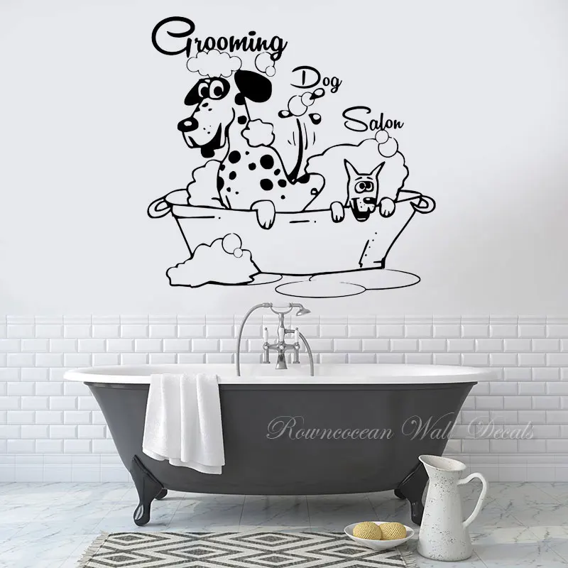 Grooming Salon Dog Wall Sticker Vinyl Interior Home Decor Art Pet Shop Bathroom Wall Decals Removable Waterproof Murals S379
Grooming Salon Dog Wall Sticker Vinyl Interior Home Decor Art Pet Shop Bathroom Wall Decals Removable Waterproof Murals S379