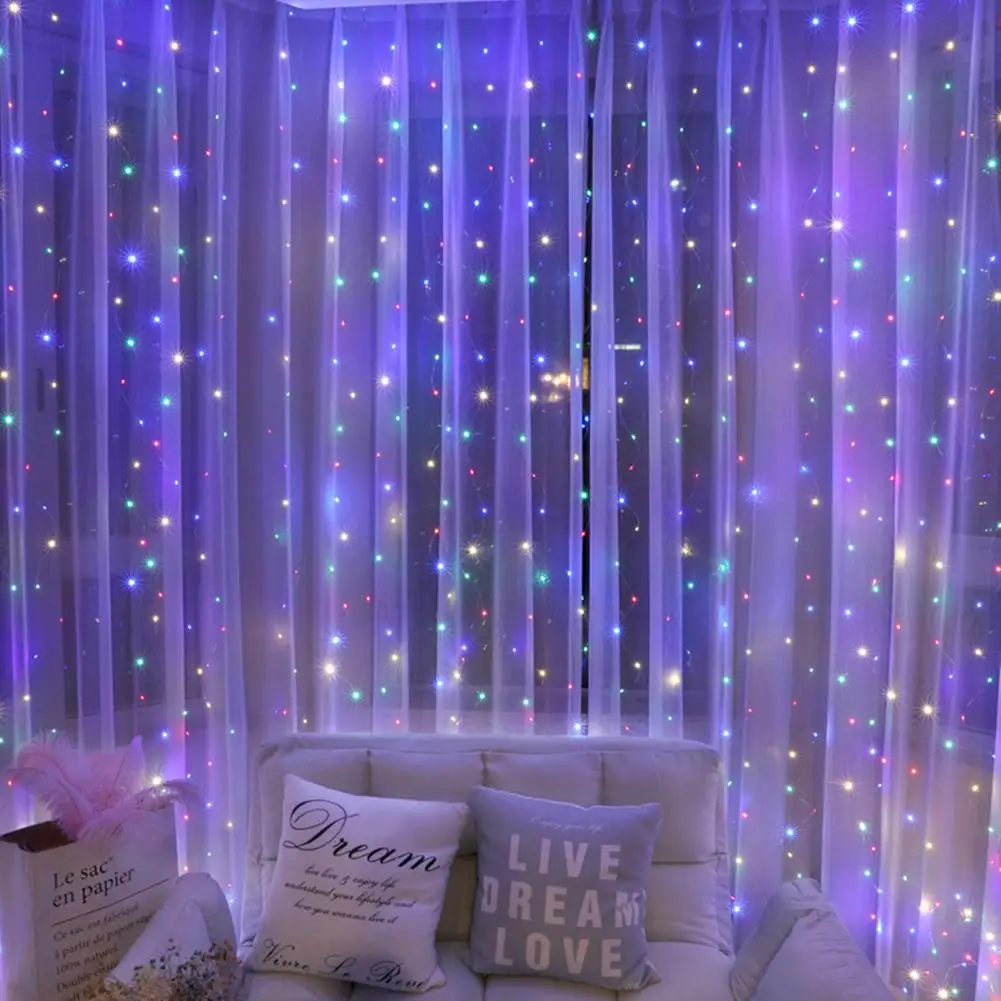 3X2M LED Curtain Fairy Lights Remote Control USB String Lights Christmas Decoration For Home Bedroom Wedding Party Holiday Light
3X2M LED Curtain Fairy Lights Remote Control USB String Lights Christmas Decoration For Home Bedroom Wedding Party Holiday Light