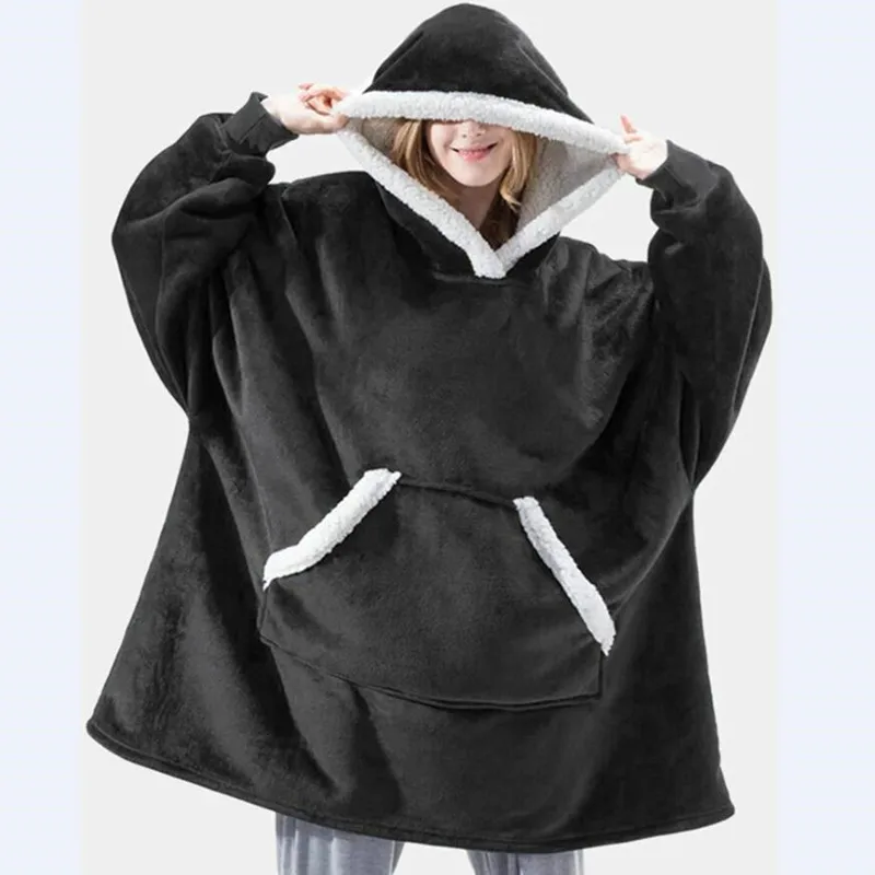 Loose Hooded Pullover Winter Robe Women Warm Flannel Thicken Bathrobe Female Oversize Thermal Sleepwear Kimono Roupao Feminino
Loose Hooded Pullover Winter Robe Women Warm Flannel Thicken Bathrobe Female Oversize Thermal Sleepwear Kimono Roupao Feminino