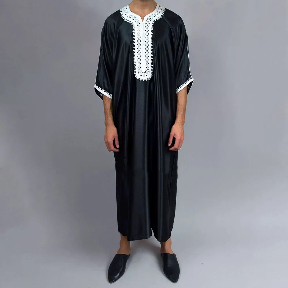 Muslim Dresses Men's Clothing Kaftan Islam Abaya Long Color Block Patchwork Fashion Ethnic Style Slim Male Dress 2021 Summer
Muslim Dresses Men's Clothing Kaftan Islam Abaya Long Color Block Patchwork Fashion Ethnic Style Slim Male Dress 2021 Summer