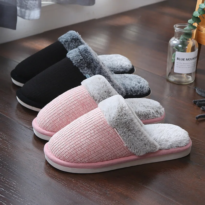 Women Winter Warm Fur Slippers Men Couples House Non-Slip Soft Shoes Comfort Flat Heel Home Indoor Bedroom Zapatillas Casa Mujer
Women Winter Warm Fur Slippers Men Couples House Non-Slip Soft Shoes Comfort Flat Heel Home Indoor Bedroom Zapatillas Casa Mujer