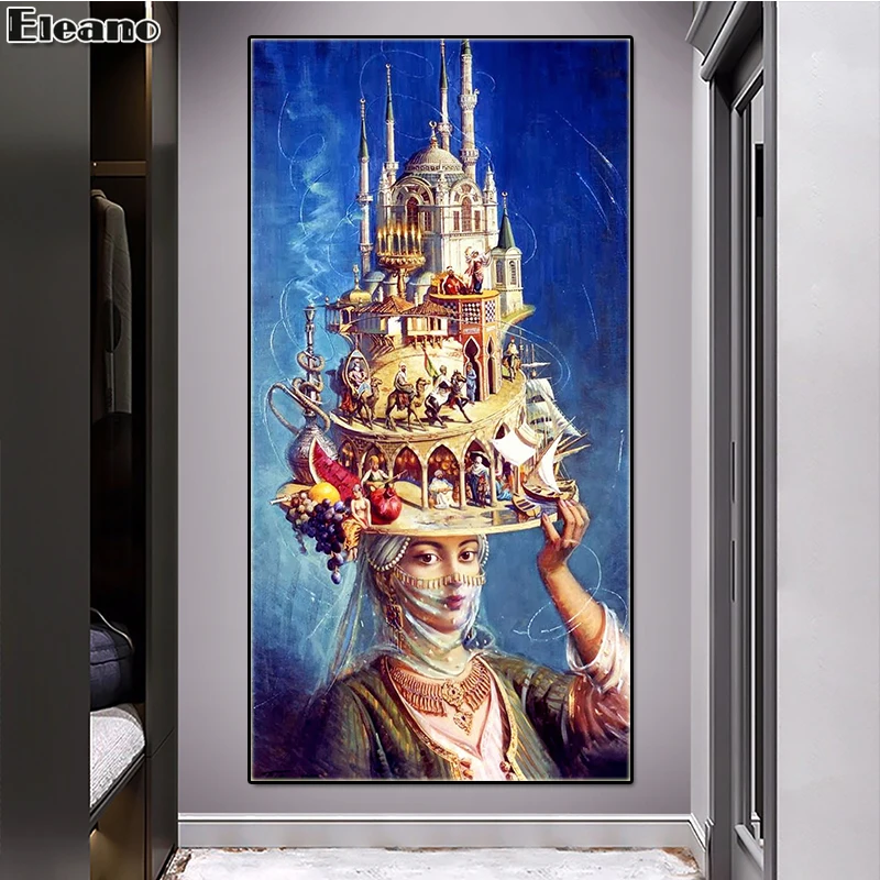 Blue Arab Woman Abstract Art Posters and Prints Castle Noble Life Canvas Painting Buddhism Islamic Wall Art Picture Home Decor
Blue Arab Woman Abstract Art Posters and Prints Castle Noble Life Canvas Painting Buddhism Islamic Wall Art Picture Home Decor