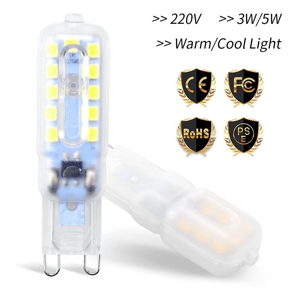 

LED G9 Mini Light Bulb G4 Corn Lamp 220V IC Dimmable Chandeliers 2835 Lampada Led 240V Bombillas For Home Energy Saving Ampoule
