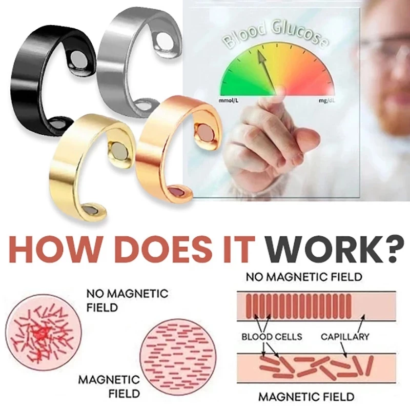 Creativity Blood Sugar Control Ring Magnetic Health Ring Adjustable Healthy Blood Sugar Meter Assist Fitness Lose Weight Tool
Creativity Blood Sugar Control Ring Magnetic Health Ring Adjustable Healthy Blood Sugar Meter Assist Fitness Lose Weight Tool
