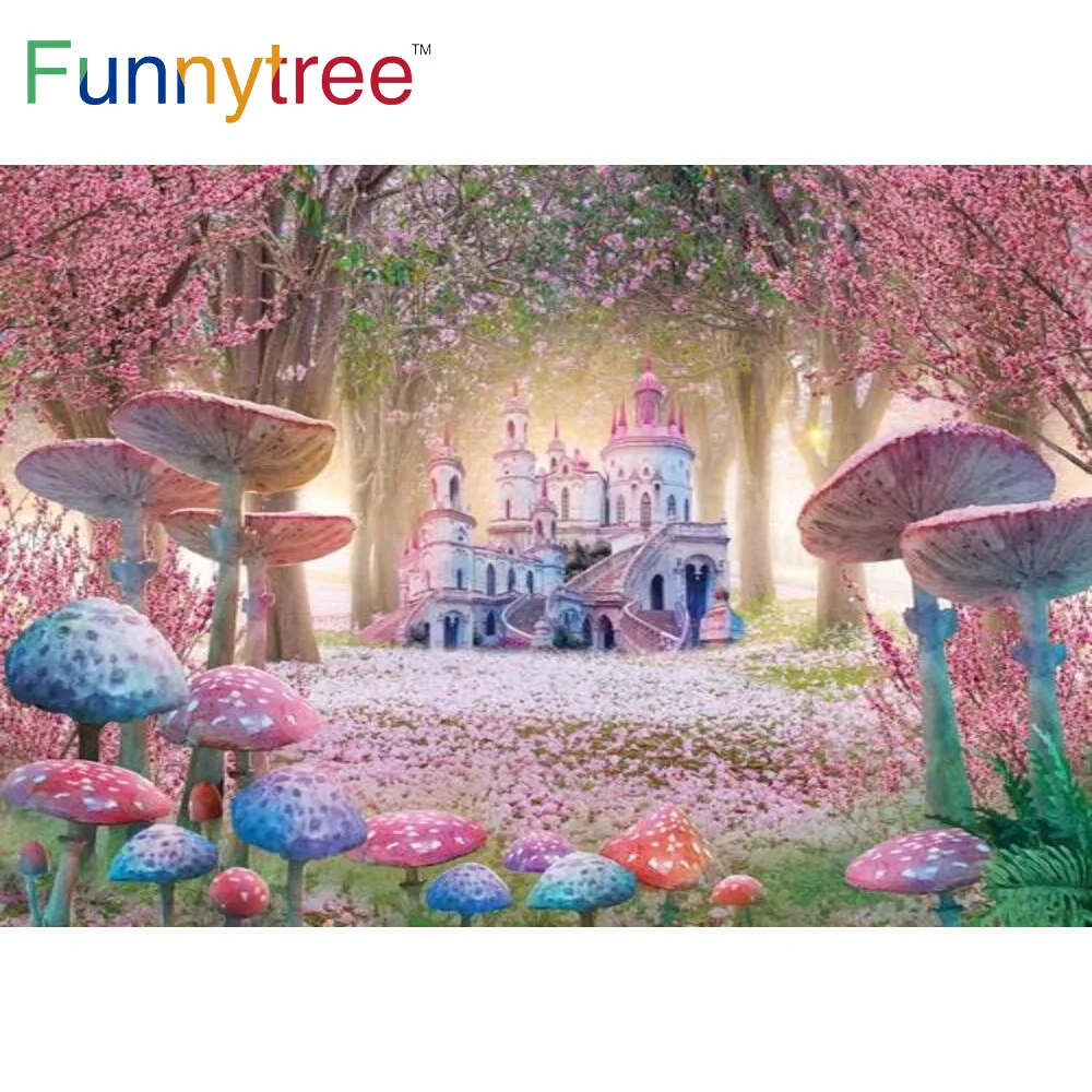 Funnytree Pink Wonderland Enchanted Forest Backdrop Fairy Castle Princess Magic Birthday Background Props Custom Poster Banner
Funnytree Pink Wonderland Enchanted Forest Backdrop Fairy Castle Princess Magic Birthday Background Props Custom Poster Banner