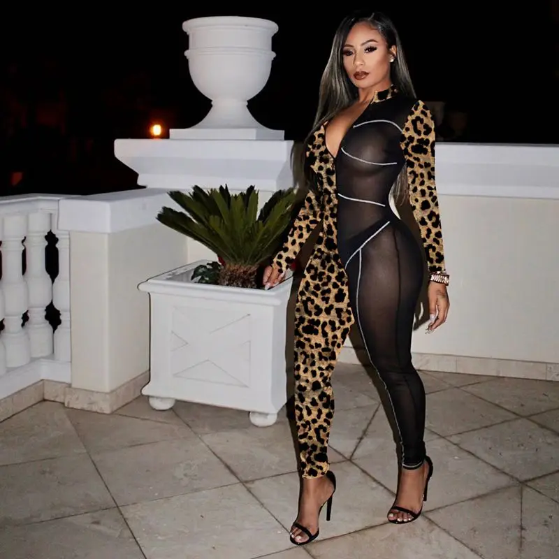TNNAOFF New Popular Print Mesh Sheer Patchwork Bodycon Jumpsuits for Women Sexy Long Sleeve Zip One Piece Club Sports Rompers
TNNAOFF New Popular Print Mesh Sheer Patchwork Bodycon Jumpsuits for Women Sexy Long Sleeve Zip One Piece Club Sports Rompers