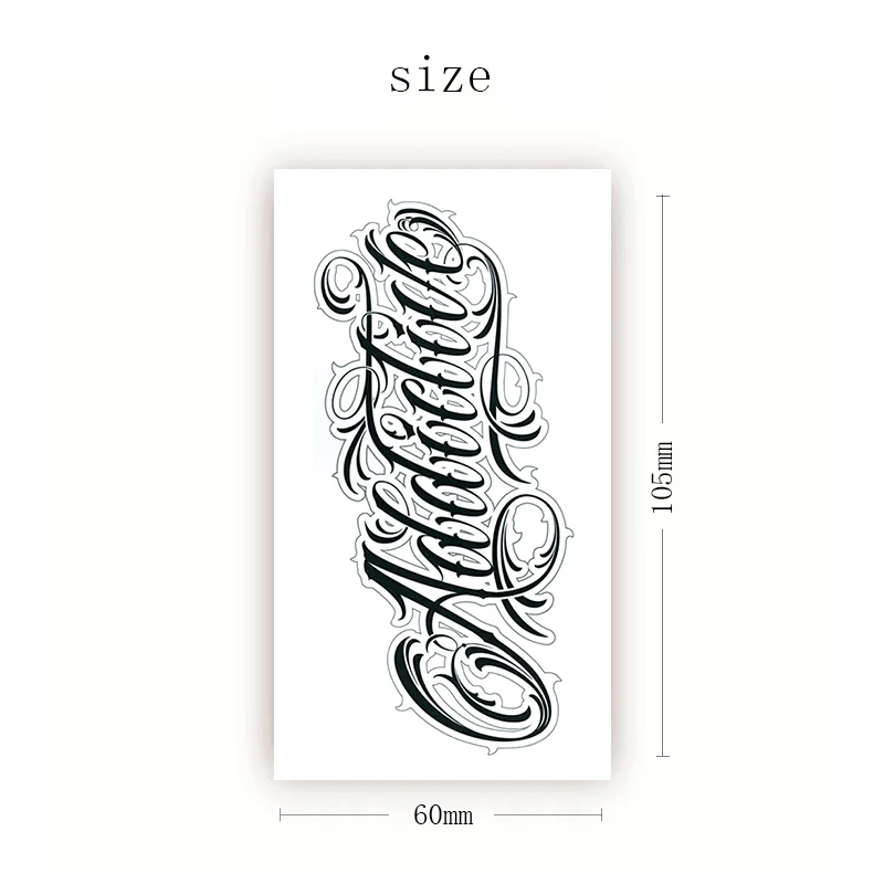 Temporary Tattoo Stickers English Alphabet White Lace Fake Tattoos Waterproof Tatoos Back Leg Arm Belly Small Size for Women Men
Temporary Tattoo Stickers English Alphabet White Lace Fake Tattoos Waterproof Tatoos Back Leg Arm Belly Small Size for Women Men