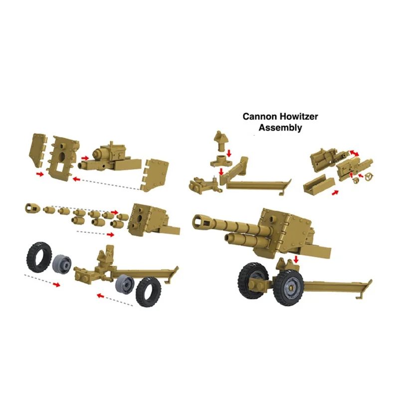 Military Suitable for Kids Birthday Present Interested DIY Model Educational Building Blocks Cannon Howitzer Compatible Military
Military Suitable for Kids Birthday Present Interested DIY Model Educational Building Blocks Cannon Howitzer Compatible Military