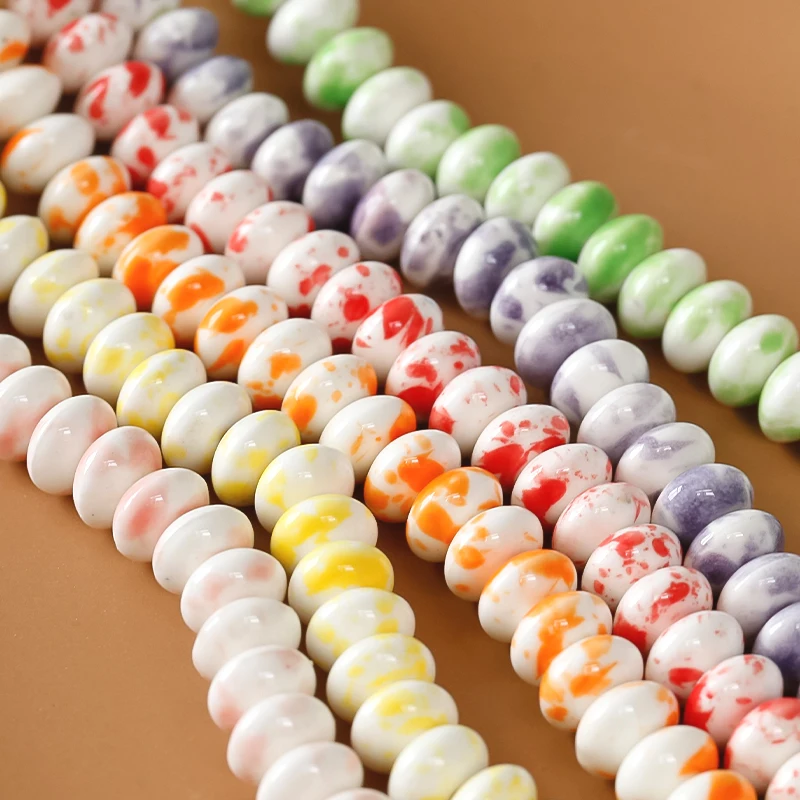 Gentle Art Smudge Ceramic Flat Round Beads DIY Handmade Beaded Bracelet Material Handmade Jewelry Earrings Accessories
Gentle Art Smudge Ceramic Flat Round Beads DIY Handmade Beaded Bracelet Material Handmade Jewelry Earrings Accessories