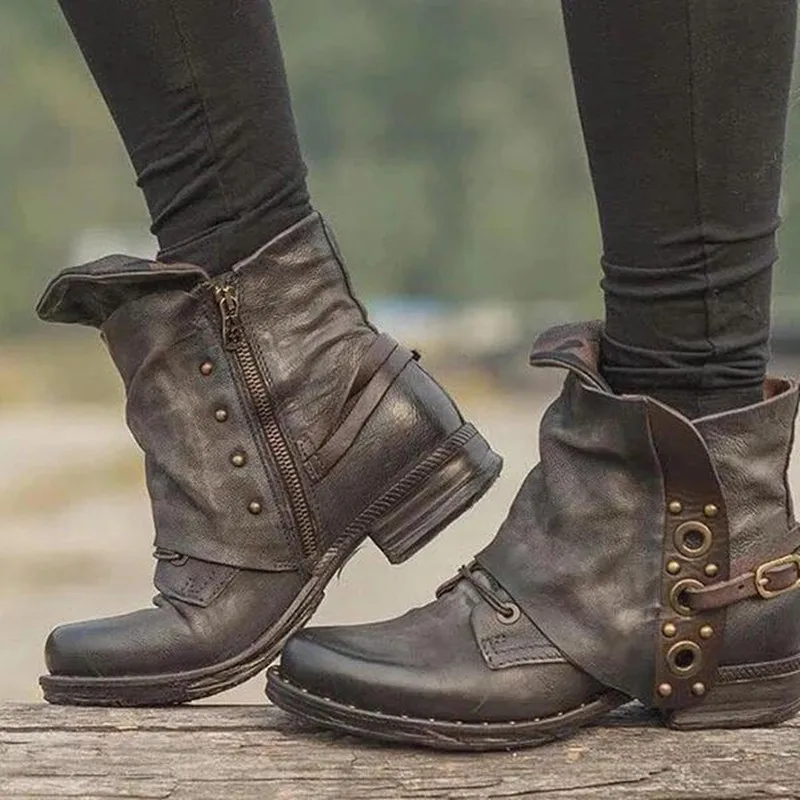 2020 New Women's Ankle Boots Spot Zip Autumn and Winter New Hot Big Size Retro Square Head Women's Pu Leather Boots
2020 New Women's Ankle Boots Spot Zip Autumn and Winter New Hot Big Size Retro Square Head Women's Pu Leather Boots