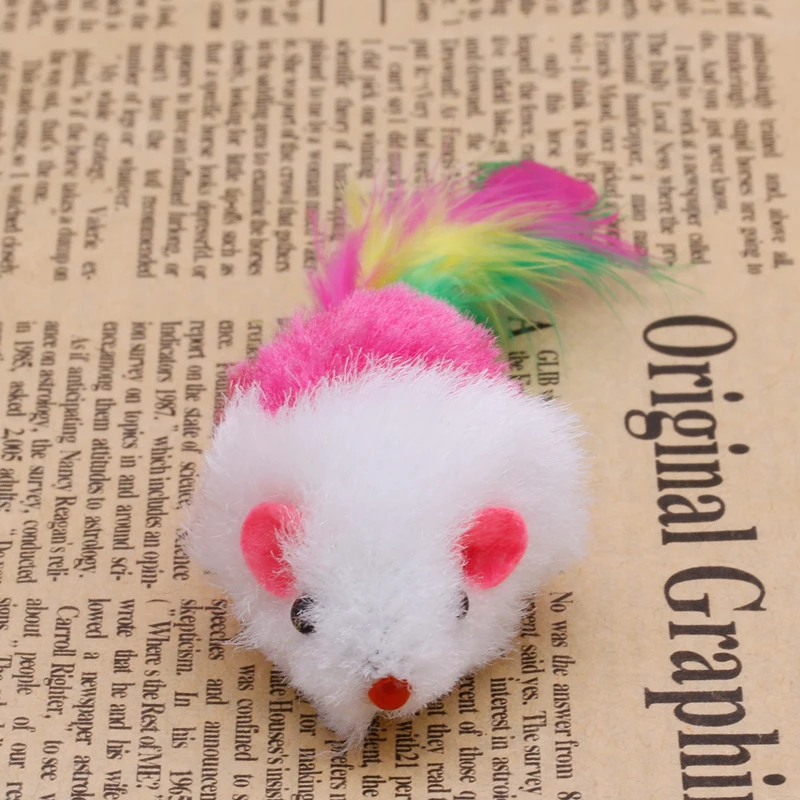 T84E 10pcs Novelty Pet Kitten Cat Furry Mouse Shaped Toy Feather Tail Fetch Toy Gift
T84E 10pcs Novelty Pet Kitten Cat Furry Mouse Shaped Toy Feather Tail Fetch Toy Gift