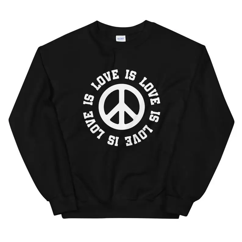 Stay True Love Is Love Quote Sweatshirt Gifts For Girlfriend Spring Autumn Cotton Sweater Unisex Fashion Jumper Casual Outfit
Stay True Love Is Love Quote Sweatshirt Gifts For Girlfriend Spring Autumn Cotton Sweater Unisex Fashion Jumper Casual Outfit