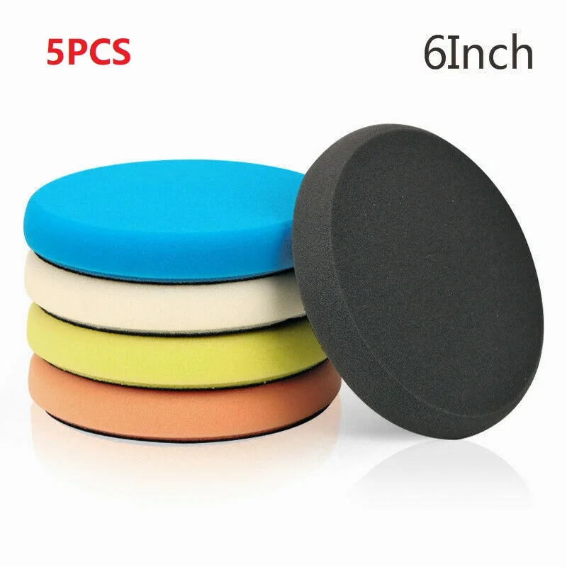 Polisher Buffer Pad Set 5pcs 5inch 6inch Polishing Waxing Buffing Sponge Pads Kit Compound Car Polisher For Waxing Polishing
Polisher Buffer Pad Set 5pcs 5inch 6inch Polishing Waxing Buffing Sponge Pads Kit Compound Car Polisher For Waxing Polishing