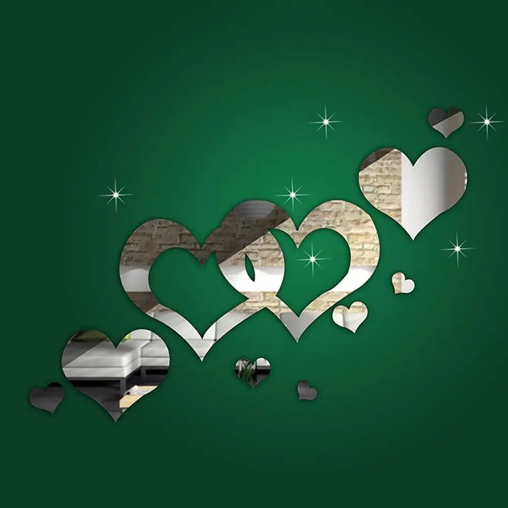 HOT SALES13Pcs/Set Fashion Heart Shape DIY Acrylic Mirror Wall Art Sticker Home Decor
HOT SALES13Pcs/Set Fashion Heart Shape DIY Acrylic Mirror Wall Art Sticker Home Decor
