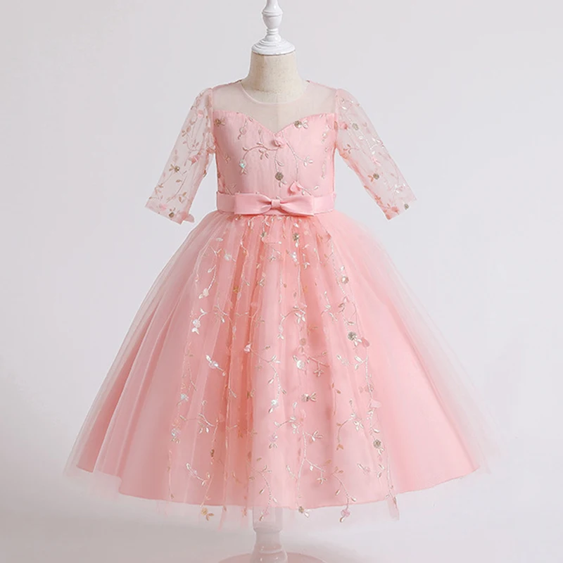 Flower Girls Dress Formal 5-14 Years Teenage Girls Wedding Party Embroidered Flower Dresses for Bridesmaid Children's Clothing
Flower Girls Dress Formal 5-14 Years Teenage Girls Wedding Party Embroidered Flower Dresses for Bridesmaid Children's Clothing