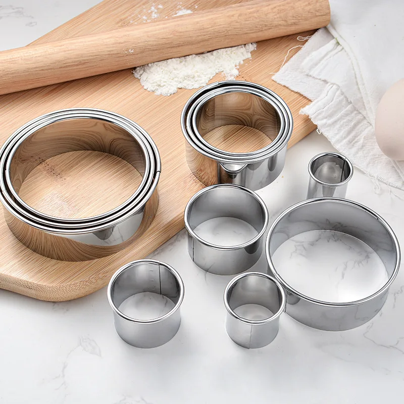 Biscuit Cutters Set Stainless Steel Circle Round Cookie Cutters Cake Mold Tools Pastries Doughs Doughnuts Kitchen Accessories
Biscuit Cutters Set Stainless Steel Circle Round Cookie Cutters Cake Mold Tools Pastries Doughs Doughnuts Kitchen Accessories