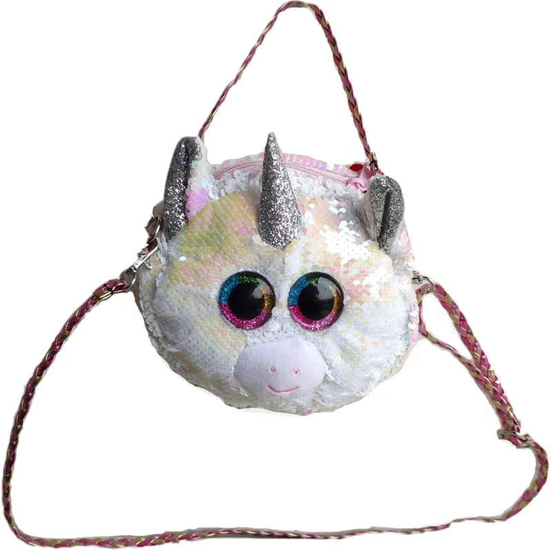 Сумка-слинг ранец рюкзак мягкие плюшевые игрушки единорог ледяной котик Трейси