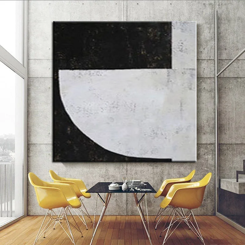 Handmade Modern Black White Simple Abstract Oil Painting Wall Art Canvas Home Wall For Room Decoration Christmas Gift Unframed
Handmade Modern Black White Simple Abstract Oil Painting Wall Art Canvas Home Wall For Room Decoration Christmas Gift Unframed