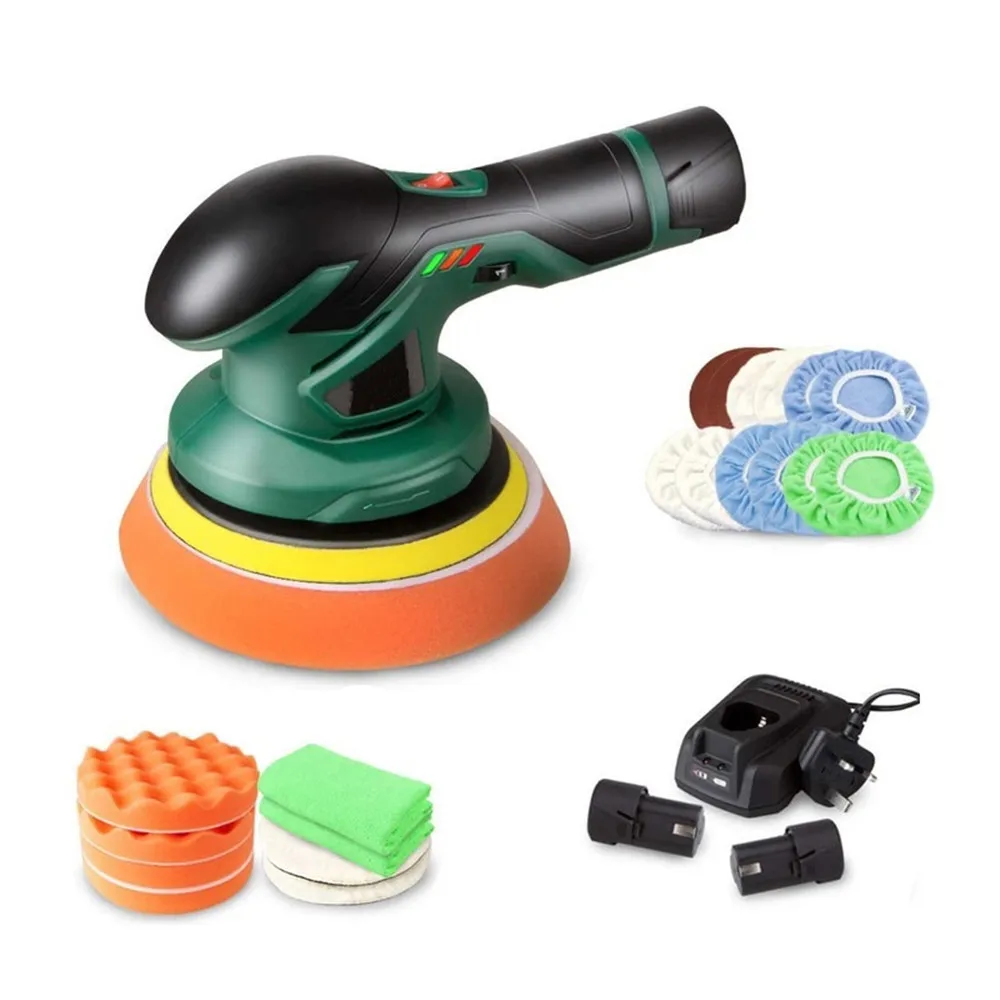 Cordless Car Polisher 24W 12V Wireless DA Car Polishing Machine Brushless Dual Action Buffer Free 2pcs 2.0Ah Lithium Battery
Cordless Car Polisher 24W 12V Wireless DA Car Polishing Machine Brushless Dual Action Buffer Free 2pcs 2.0Ah Lithium Battery
