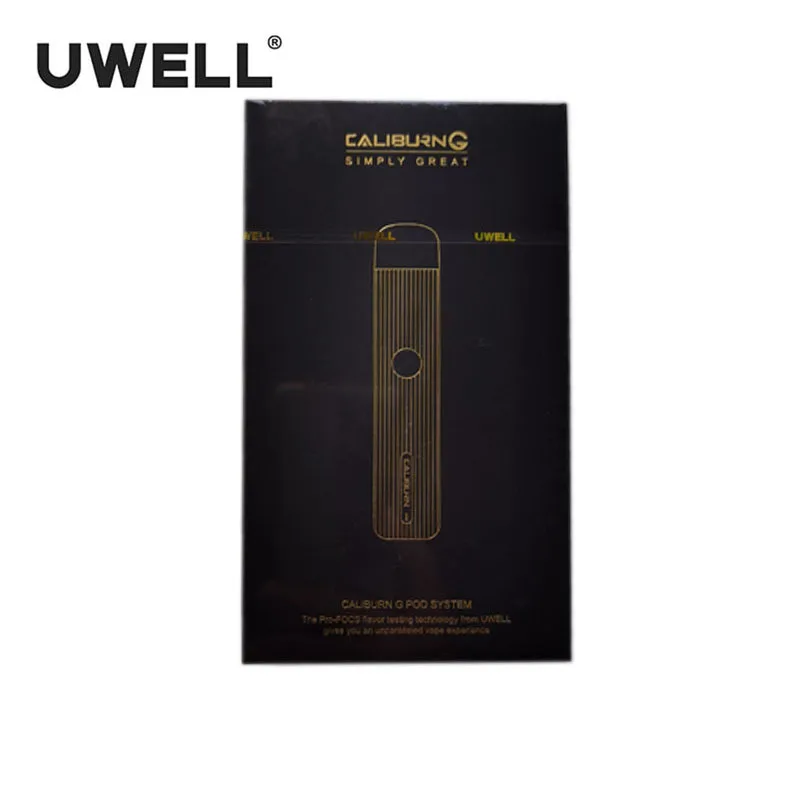 Original E Cigarettes Uwell Caliburn G Pod Kit Vape 690mAh battery 18W power 2ml CaliburnG Cartridge Pod Pod Vape Pen Hookah
Original E Cigarettes Uwell Caliburn G Pod Kit Vape 690mAh battery 18W power 2ml CaliburnG Cartridge Pod Pod Vape Pen Hookah