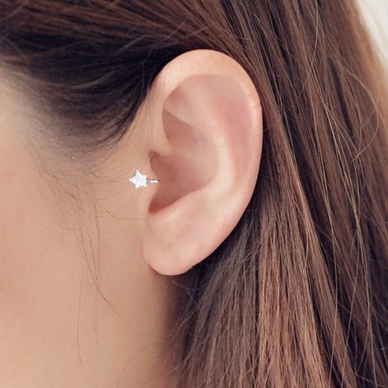 New Cute Korean Style AAA Cezch Zircon Little Star Non Piercing Clip Earring Ear Cuff Tragus Earring
New Cute Korean Style AAA Cezch Zircon Little Star Non Piercing Clip Earring Ear Cuff Tragus Earring