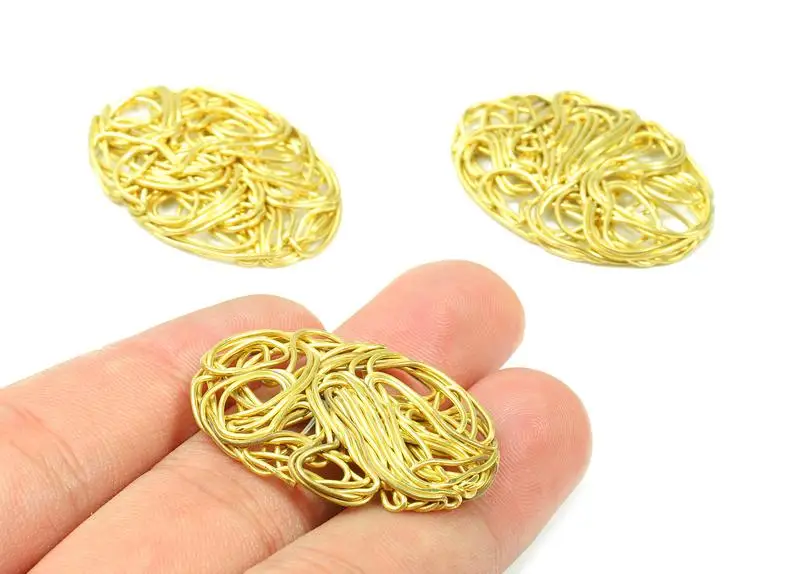 Brass Oval Charms - Brass Oval Hammered Earring Wires Pendant - 2PCS/LOT - Jewelry Supplies - 35.03x24.78x2.87mm - PP2902
Brass Oval Charms - Brass Oval Hammered Earring Wires Pendant - 2PCS/LOT - Jewelry Supplies - 35.03x24.78x2.87mm - PP2902