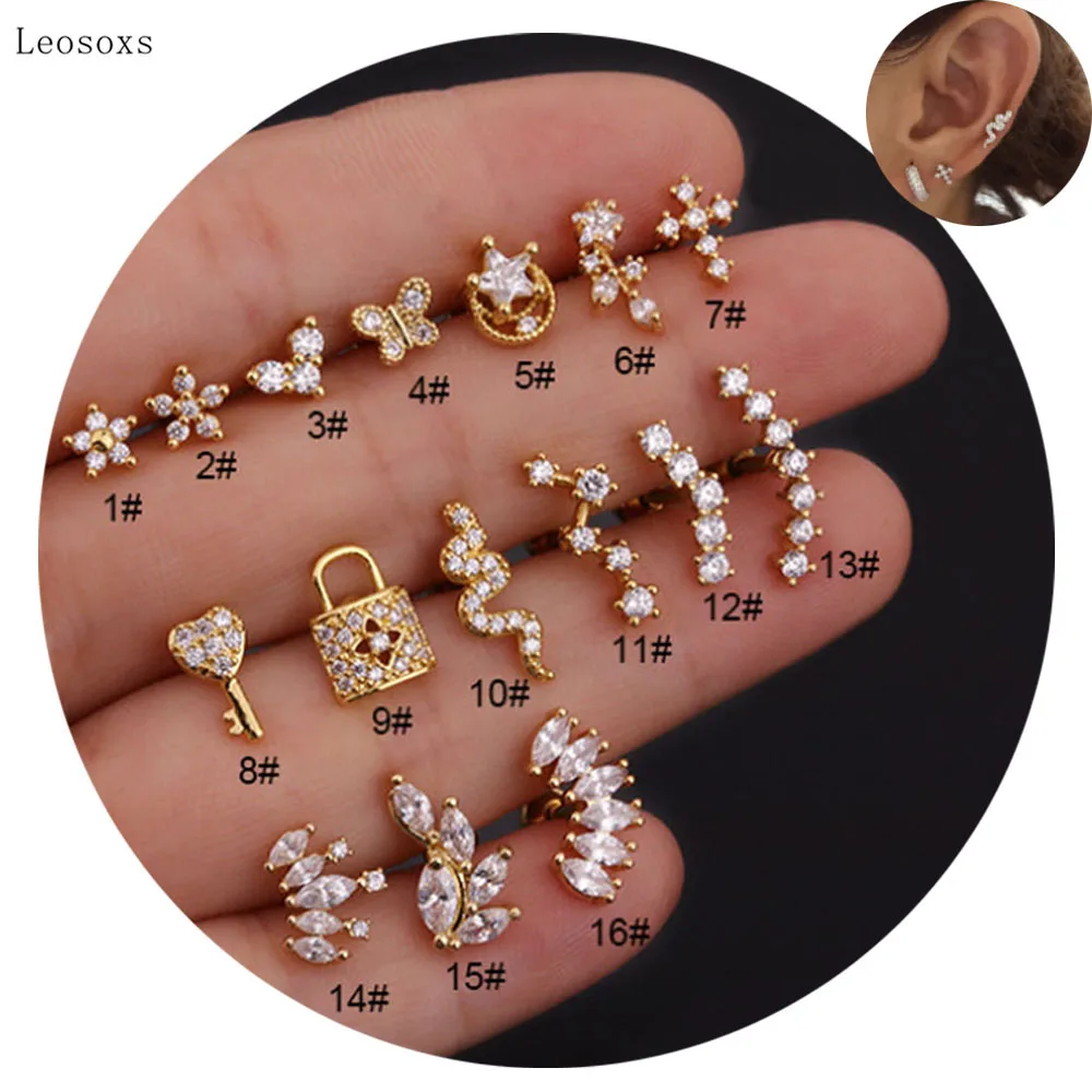 Leosoxs 2pcs Korean Version of Creative New Zircon Thread Key Ear Bone Nail Piercing Jewelry
Leosoxs 2pcs Korean Version of Creative New Zircon Thread Key Ear Bone Nail Piercing Jewelry