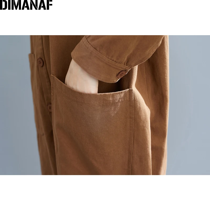 DIMANAF Plus Size Jumpsuits Overalls Women Clothing Autumn Cotton Trousers Female Office Lady Loose Solid Long Sleeve Pockets
DIMANAF Plus Size Jumpsuits Overalls Women Clothing Autumn Cotton Trousers Female Office Lady Loose Solid Long Sleeve Pockets