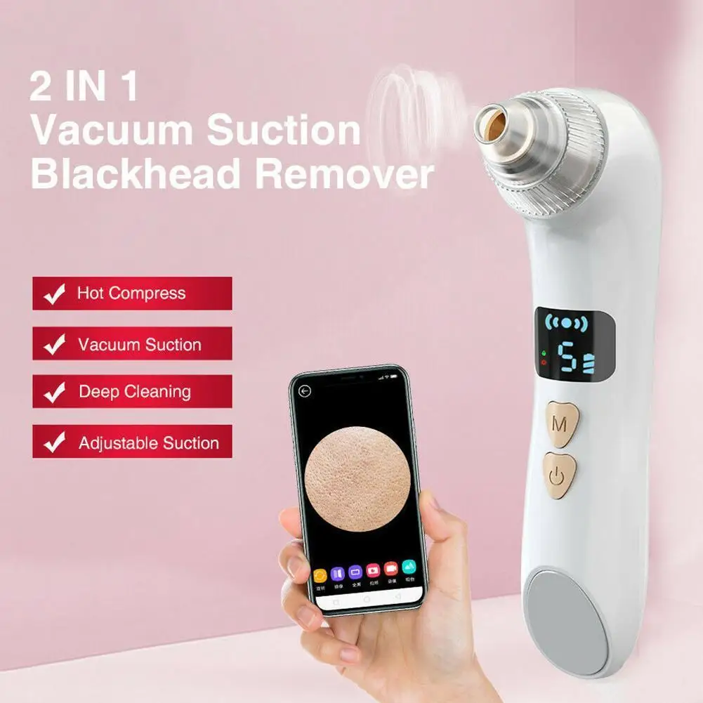 Visual Blackhead Remover Vacuum Pore Cleaner Acne Remover Electric Heating Nose Face Deep Cleansing WIFI Microscope Camera
Visual Blackhead Remover Vacuum Pore Cleaner Acne Remover Electric Heating Nose Face Deep Cleansing WIFI Microscope Camera