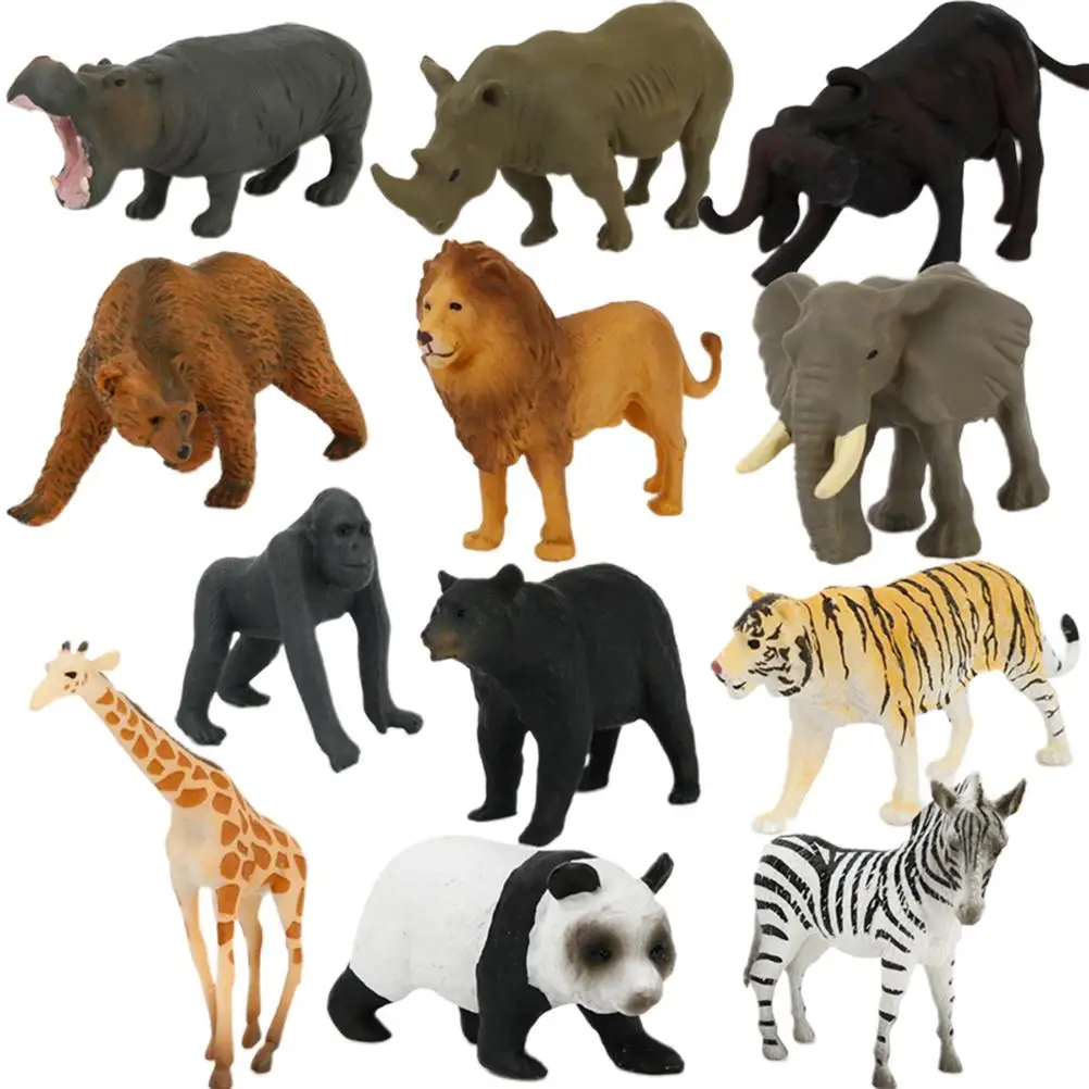 12Pcs Simulation Wild Animal Figurines Toy Animal Model Mini Animal Lion Tiger Bear Zebra Child PVC Figures Dolls Toys
12Pcs Simulation Wild Animal Figurines Toy Animal Model Mini Animal Lion Tiger Bear Zebra Child PVC Figures Dolls Toys