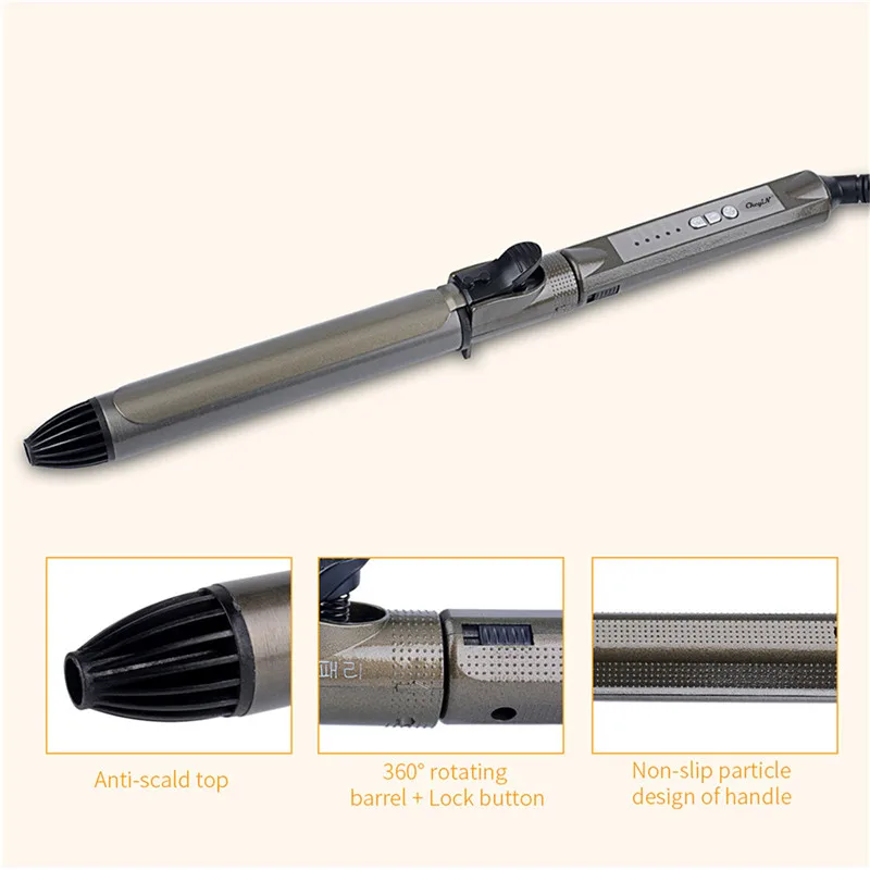 Fast Heating 28Mm Hair Curler Ceramic Curling Iron Roller Curl Adjustable Temperatures Curling Wand Wavers Salon Hair Styer
Fast Heating 28Mm Hair Curler Ceramic Curling Iron Roller Curl Adjustable Temperatures Curling Wand Wavers Salon Hair Styer