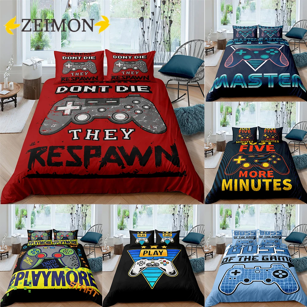 ZEIMON Gamepad Player 3D Bedding Set Single Double King Size 2/3PCS Duvet Cover Set Quilt Cover Pillow Case Polyester Bed Set
ZEIMON Gamepad Player 3D Bedding Set Single Double King Size 2/3PCS Duvet Cover Set Quilt Cover Pillow Case Polyester Bed Set