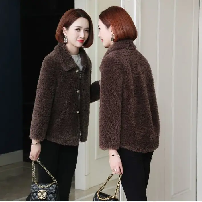 Cashmere Jacket Women's short lamb wool coat fur one wool coat women's Haining fur 2021 NEW
Cashmere Jacket Women's short lamb wool coat fur one wool coat women's Haining fur 2021 NEW