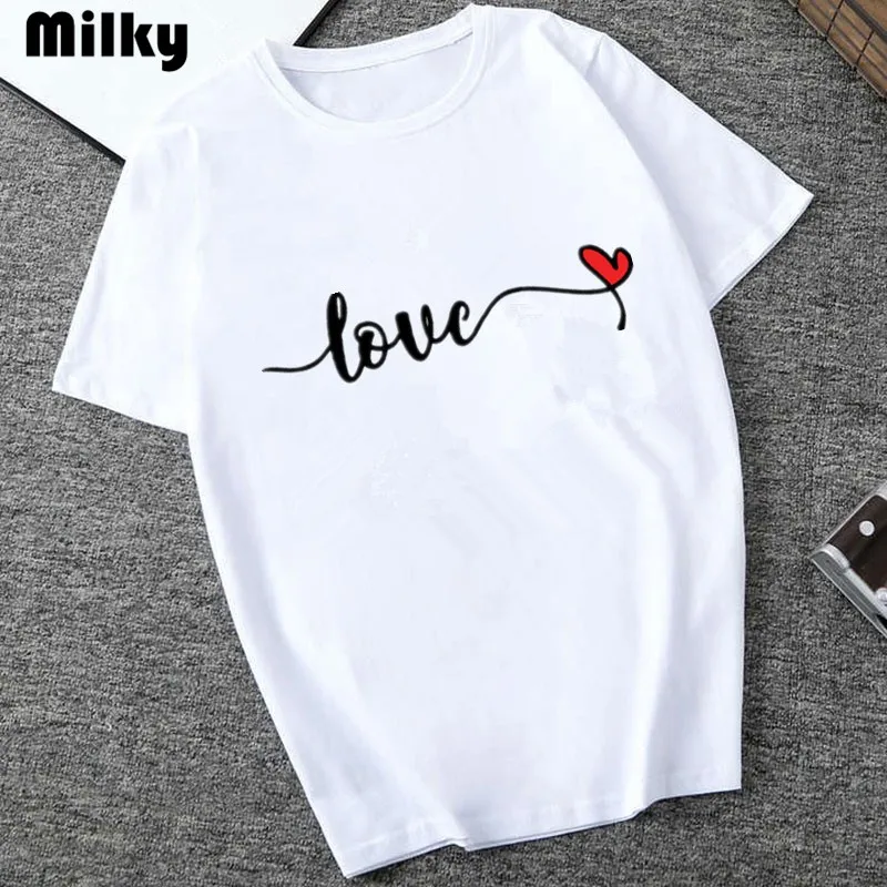 Love Heartbeat Women T-shirts Short Sleeve Print Ladies Harajuku Womens T-Shirt Graphic Tees women Tops Female Tumblr T Shirt
Love Heartbeat Women T-shirts Short Sleeve Print Ladies Harajuku Womens T-Shirt Graphic Tees women Tops Female Tumblr T Shirt