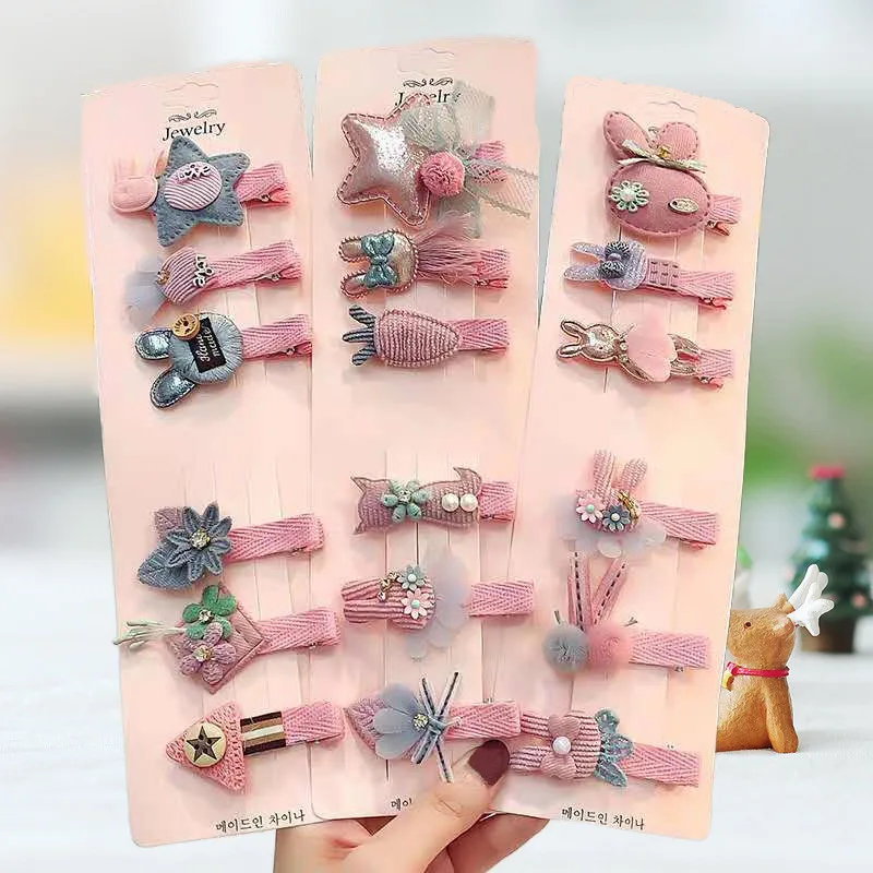 6-piece children's hairpin set Korean version cute baby cartoon headdress hairpin girl's fabric hairpin girl hair accessories
6-piece children's hairpin set Korean version cute baby cartoon headdress hairpin girl's fabric hairpin girl hair accessories