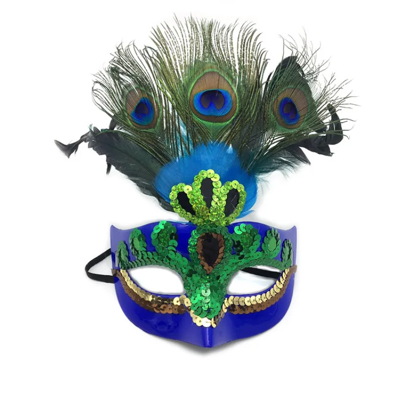 Маска на половину лица для Хэллоуина, принцесса, модная маска с перьями 
Маска на половину лица для Хэллоуина, принцесса, модная маска с перьями