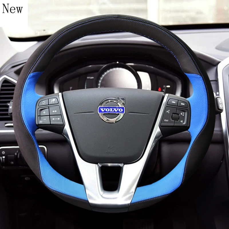 High-quality Hand-Stitched Leather Suede Car Steering Wheel Cover Set for Volvo XC60 S90 S60l XC40 Car Accessories
High-quality Hand-Stitched Leather Suede Car Steering Wheel Cover Set for Volvo XC60 S90 S60l XC40 Car Accessories