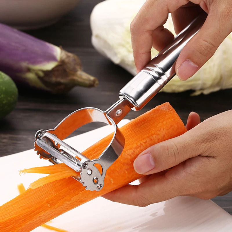 

Stainless Steel Peeler Kitchen Tool Grater Chef Supplies Creative Multifunctional Paring Knife Fruits And Vegetables Peeler Tool
