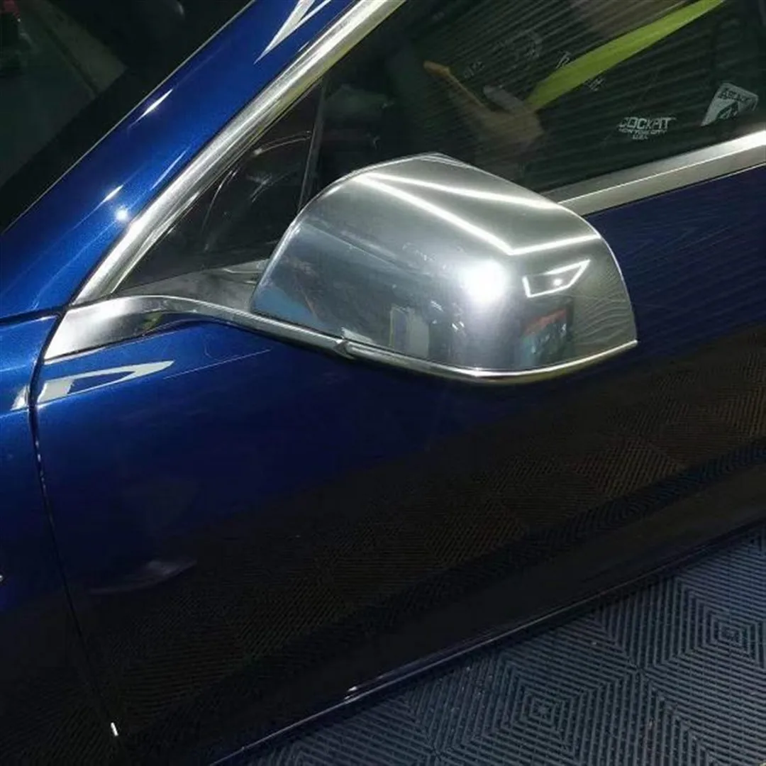 Матовая Гальваническая отделка для Tesla Model 3 декоративная крышка зеркала заднего