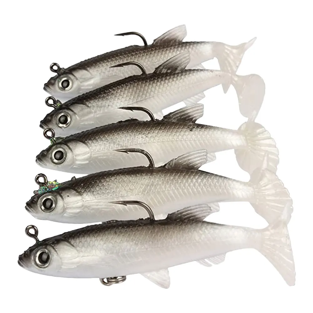 Soft Bait Sea Bass Bait Lead Covered Fish T Tail Fish Soft Fish Black and White Top Quality High Recommend
Soft Bait Sea Bass Bait Lead Covered Fish T Tail Fish Soft Fish Black and White Top Quality High Recommend