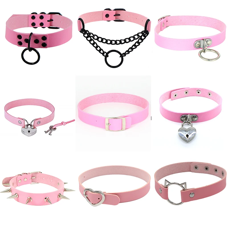 Punk Rock Gothic Necklace Sexy PU Leather Heart Lock Key Round Spike Collar Choker Necklace Body Accessories cross necklace
Punk Rock Gothic Necklace Sexy PU Leather Heart Lock Key Round Spike Collar Choker Necklace Body Accessories cross necklace