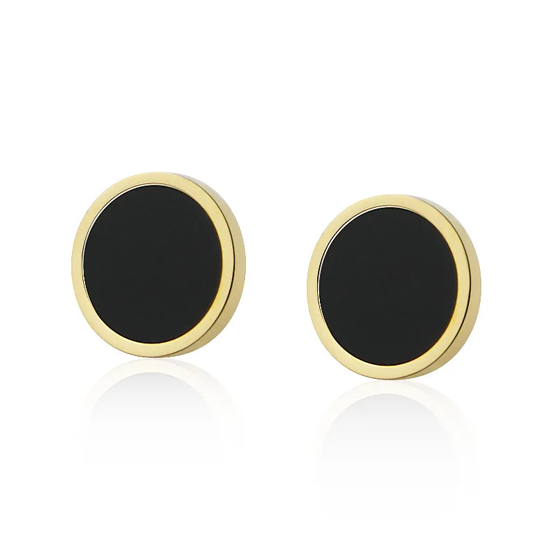 New Trendy Stainless Steel Earrings Women Gold Enamel And Shells Stud Earrings Unfade Ear Jewelry Top Quality Wholesale Gift
New Trendy Stainless Steel Earrings Women Gold Enamel And Shells Stud Earrings Unfade Ear Jewelry Top Quality Wholesale Gift