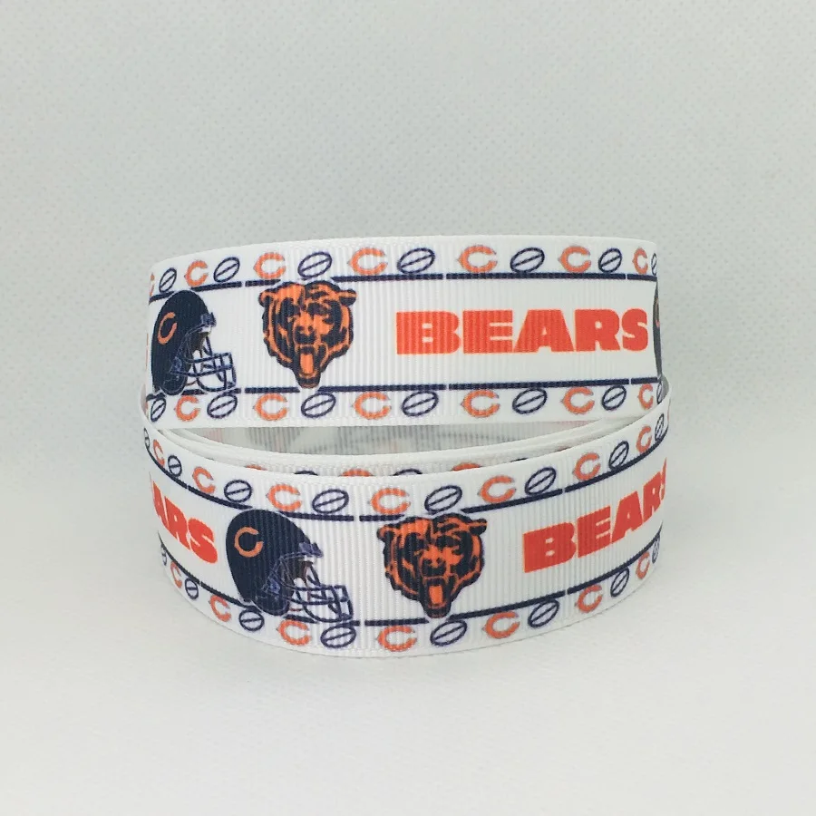50 ярдов 7/8 "1" 1 5 "22 мм 25 38 Спортивная команда напечатала grosgrain ленты для