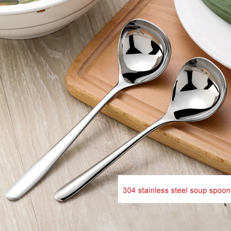 Stainless Steel Soup Spoon Korean Style Thickening Thickened Table Spoon Dinnerware Tableware for Soup Kitchen Essential Tools
Stainless Steel Soup Spoon Korean Style Thickening Thickened Table Spoon Dinnerware Tableware for Soup Kitchen Essential Tools