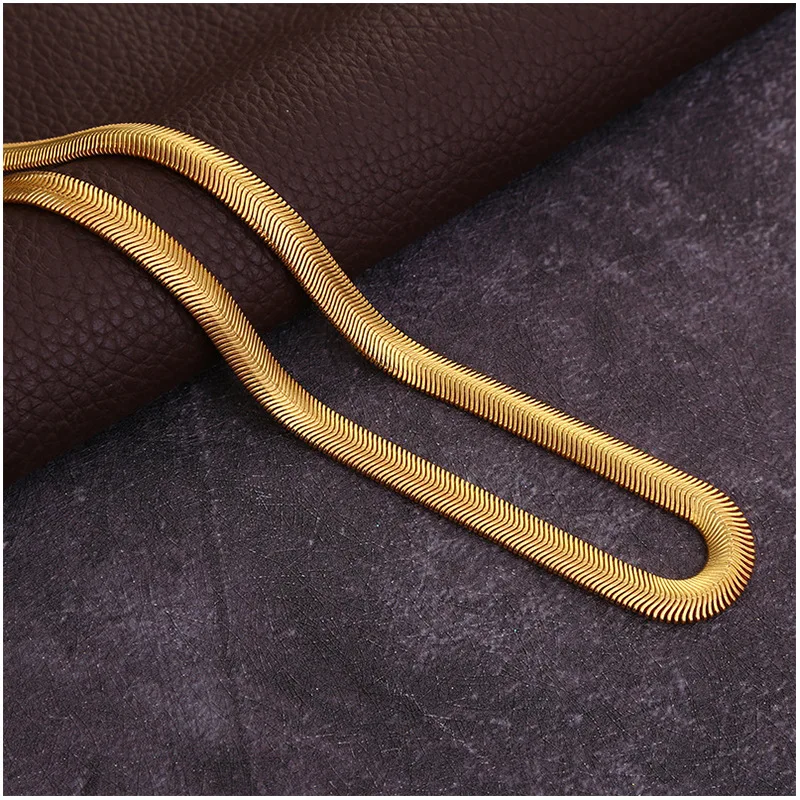 Gold Filled Snake Chain Necklace Gold Color Rock Punk Casual Style Men Long Choker Chain Hip Hop Jewelry 6mm 16-26inch Homme
Gold Filled Snake Chain Necklace Gold Color Rock Punk Casual Style Men Long Choker Chain Hip Hop Jewelry 6mm 16-26inch Homme