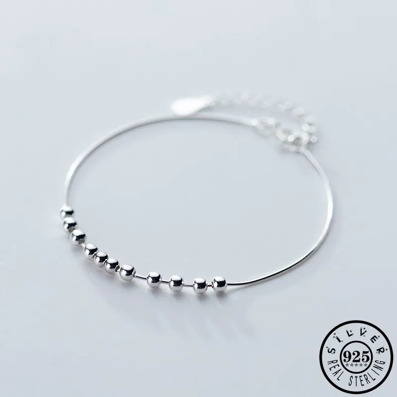 100% 925 Sterling Silver Small Round Solid Ball Shape Bracelet Trendy Charm Minimalist Bracelets Fine Jewelry for Women
100% 925 Sterling Silver Small Round Solid Ball Shape Bracelet Trendy Charm Minimalist Bracelets Fine Jewelry for Women
