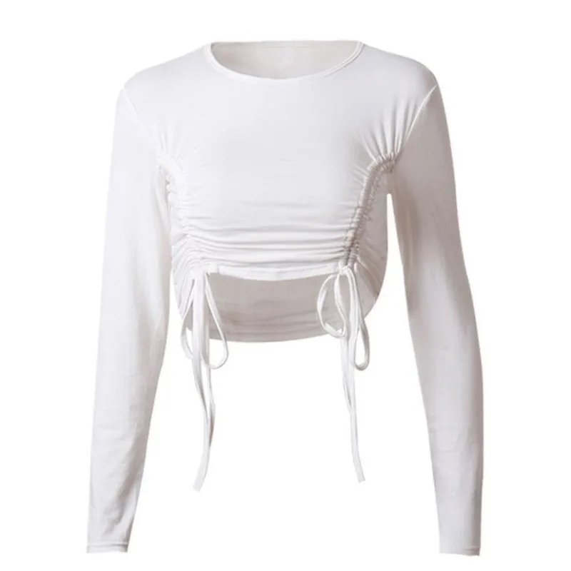 Women Long Sleeve Drawstring Ruched Crop Top Long Sleeve Solid Crop Top For Ladies Autumn Sexy Cropped Shirts Ruched 2021
Women Long Sleeve Drawstring Ruched Crop Top Long Sleeve Solid Crop Top For Ladies Autumn Sexy Cropped Shirts Ruched 2021